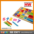 Child Safety School Study Box Wooden Math Toys